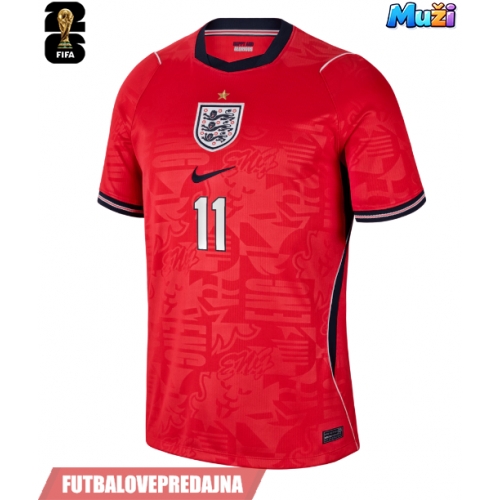 Lacne Muži Futbalové dres Anglicko Marcus Rashford #11 MS 2026 Krátky Rukáv - Preč